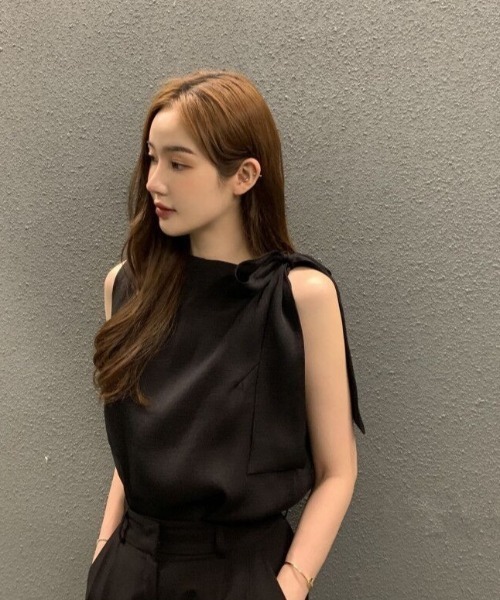 FAVORITO(ファヴォリート)の「リボントップス(その他トップス・レディース・ブラック/オフホワイト/ベージュ・F)」の8枚目の写真