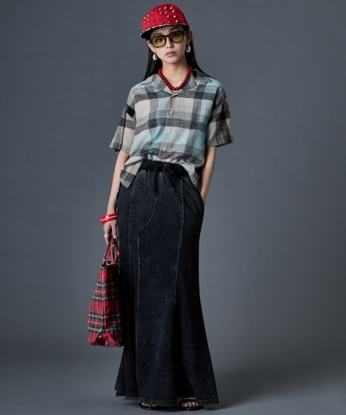 GEVS.(ジェイヴィス)の「綿100%チェックシャツ<大きいサイズ有>GEVS.(シャツ/ブラウス・レディース・グレー系/ピンク系・M/L/LL/3L/4L/5L)」の10枚目の写真