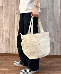 BEATJIVE（ビートジャイブ）の「シンプルキャンバストートバッグ / 軽量・大容量・ポケット付き・デイリーユース（トートバッグ）」