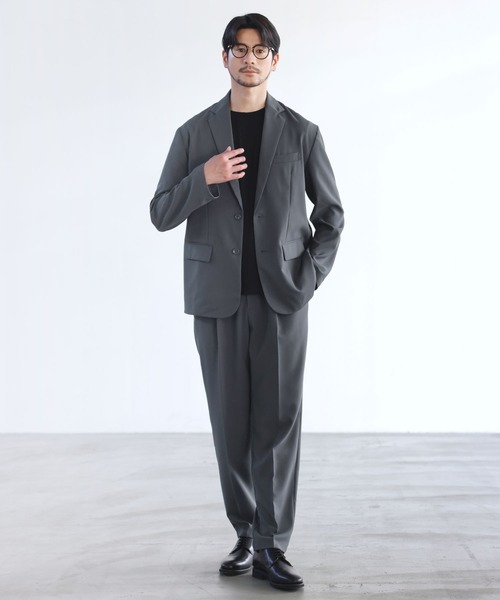 SPU(スプ)の「吸水速乾・抗菌防臭機能性半袖サマーウールTシャツ(Tシャツ/カットソー・メンズ・チャコール/ダークネイビー/ブラック/杢グレー・S/M/L/XL)」の11枚目の写真