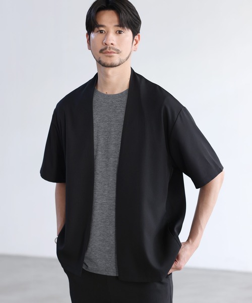 SPU(スプ)の「吸水速乾・抗菌防臭機能性半袖サマーウールTシャツ(Tシャツ/カットソー・メンズ・チャコール/ダークネイビー/ブラック/杢グレー・S/M/L/XL)」の15枚目の写真