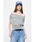MOUSSY�i�}�E�W�[�j�́uDRAPE OFF SHOULDER CUT �g�b�v�X�iT�V���c/�J�b�g�\�[�j�v�b�ۃO���[
