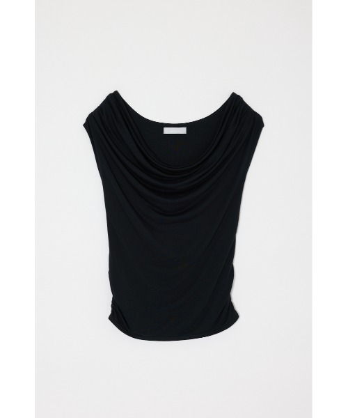 MOUSSY(マウジー)の「DRAPE OFF SHOULDER CUT トップス(Tシャツ/カットソー・レディース・杢グレー/オレンジ/ブラック・FREE)」の10枚目の写真