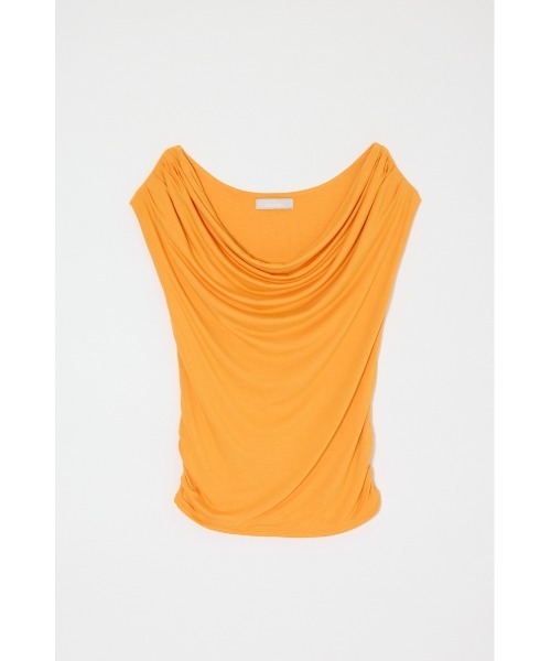 MOUSSY(マウジー)の「DRAPE OFF SHOULDER CUT トップス(Tシャツ/カットソー・レディース・杢グレー/オレンジ/ブラック・FREE)」の16枚目の写真
