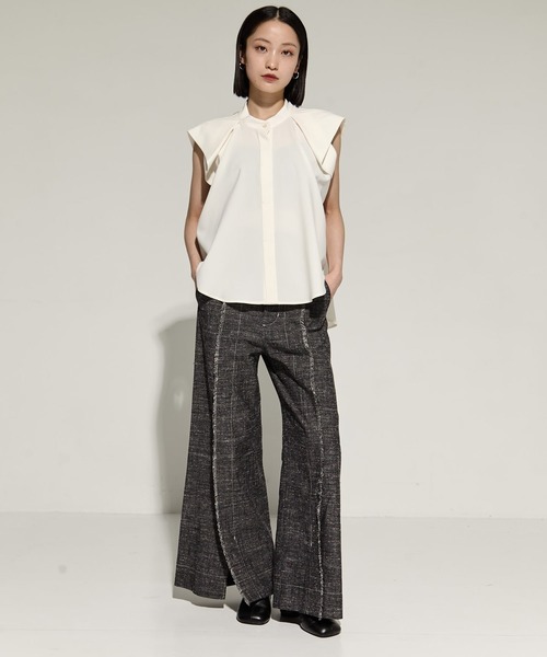 STUDIOUS(ステュディオス)の「French Sleeve Drape Shirt(シャツ/ブラウス・レディース・ホワイト/ブラック/ミント・FREE)」の21枚目の写真