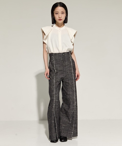 STUDIOUS(ステュディオス)の「French Sleeve Drape Shirt(シャツ/ブラウス・レディース・ホワイト/ブラック/ミント・FREE)」の22枚目の写真