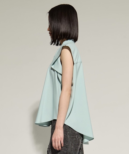 STUDIOUS(ステュディオス)の「French Sleeve Drape Shirt(シャツ/ブラウス・レディース・ホワイト/ブラック/ミント・FREE)」の15枚目の写真