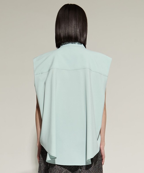 STUDIOUS(ステュディオス)の「French Sleeve Drape Shirt(シャツ/ブラウス・レディース・ホワイト/ブラック/ミント・FREE)」の16枚目の写真