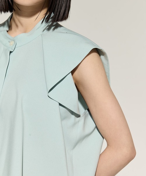 STUDIOUS(ステュディオス)の「French Sleeve Drape Shirt(シャツ/ブラウス・レディース・ホワイト/ブラック/ミント・FREE)」の18枚目の写真