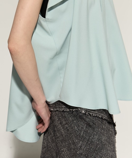 STUDIOUS(ステュディオス)の「French Sleeve Drape Shirt(シャツ/ブラウス・レディース・ホワイト/ブラック/ミント・FREE)」の19枚目の写真