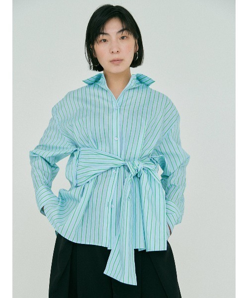 BLUE×PALANG（ブルーパラン）の「BP ORIGINAL X SHIRT（stripe）（シャツ/ブラウス・レディース・ブルー・FREE）」の10枚目の写真