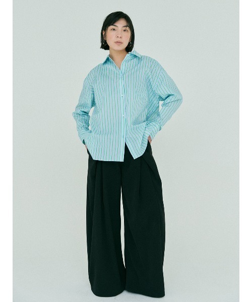 BLUE×PALANG（ブルーパラン）の「BP ORIGINAL X SHIRT（stripe）（シャツ/ブラウス・レディース・ブルー・FREE）」の8枚目の写真