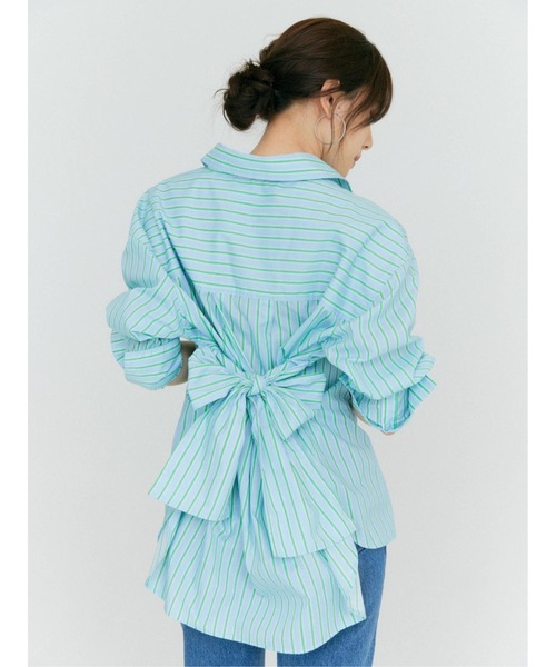 BLUE×PALANG（ブルーパラン）の「BP ORIGINAL X SHIRT（stripe）（シャツ/ブラウス・レディース・ブルー・FREE）」の3枚目の写真