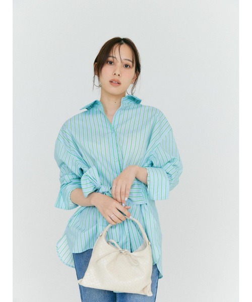 BLUE×PALANG（ブルーパラン）の「BP ORIGINAL X SHIRT（stripe）（シャツ/ブラウス・レディース・ブルー・FREE）」の6枚目の写真