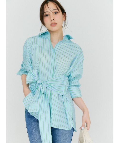 BLUE×PALANG（ブルーパラン）の「BP ORIGINAL X SHIRT（stripe）（シャツ/ブラウス・レディース・ブルー・FREE）」の21枚目の写真