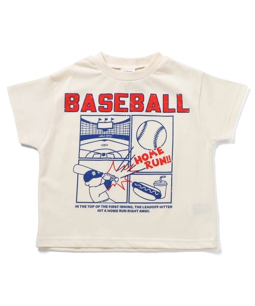 BREEZE(ブリーズ)の「スポーツプリント半袖Tシャツ(Tシャツ/カットソー・キッズ・イエロー/ブルー/オフホワイト・90/100/110/120/130/140/150)」の2枚目の写真