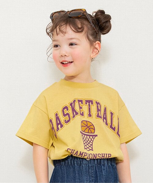 BREEZE(ブリーズ)の「スポーツプリント半袖Tシャツ(Tシャツ/カットソー・キッズ・イエロー/ブルー/オフホワイト・90/100/110/120/130/140/150)」の1枚目の写真