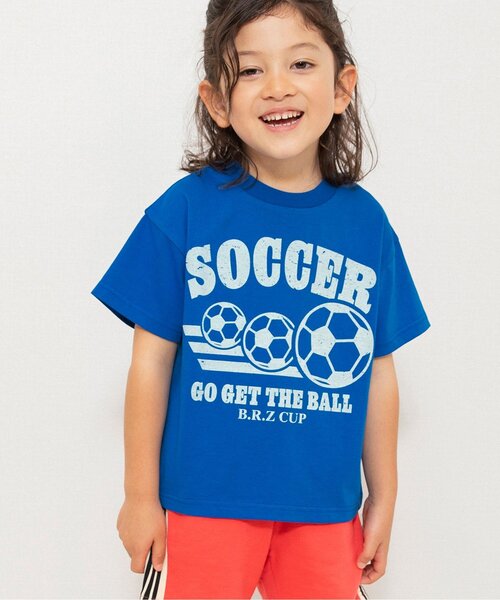 BREEZE(ブリーズ)の「スポーツプリント半袖Tシャツ(Tシャツ/カットソー・キッズ・イエロー/ブルー/オフホワイト・90/100/110/120/130/140/150)」の3枚目の写真
