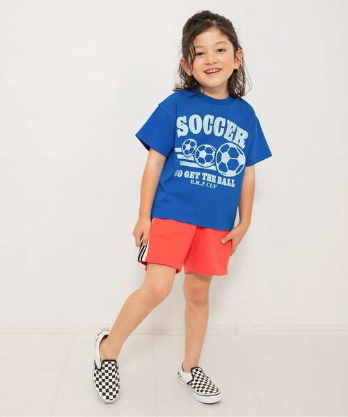 BREEZE(ブリーズ)の「スポーツプリント半袖Tシャツ(Tシャツ/カットソー・キッズ・イエロー/ブルー/オフホワイト・90/100/110/120/130/140/150)」の4枚目の写真