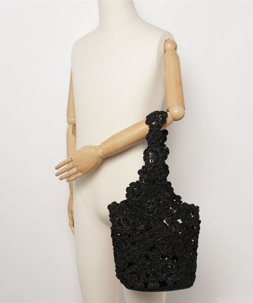 ROSE BUD（ローズバッド）の「(toca)FULL BLOOM BAG（ショルダーバッグ・レディース・ブラック/ベージュ・ONE SIZE）」の3枚目の写真