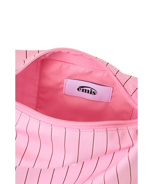 EMIS(イミス)の「STRIPE HOBO BAG(ショルダーバッグ・レディース・ライトブルー/ピンク/ベージュ・FREE)」の13枚目の写真