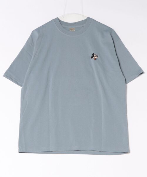 Disney（ディズニー）の「【 Disney 】 Ｍｉｃｋｅｙ プリント半袖Ｔシャツ 26S5（Tシャツ/カットソー・レディース・サックスブルー/オフホワイト・MEDIUM/LARGE）」の3枚目の写真