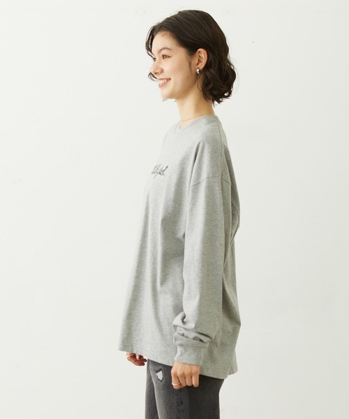 MILKFED.(ミルクフェド)の「ICING LOGO L/S TEE(Tシャツ/カットソー・レディース・ホワイト/アッシュ/ライトブルー・M/L)」の14枚目の写真