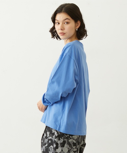 MILKFED.(ミルクフェド)の「ICING LOGO L/S TEE(Tシャツ/カットソー・レディース・ホワイト/アッシュ/ライトブルー・M/L)」の22枚目の写真