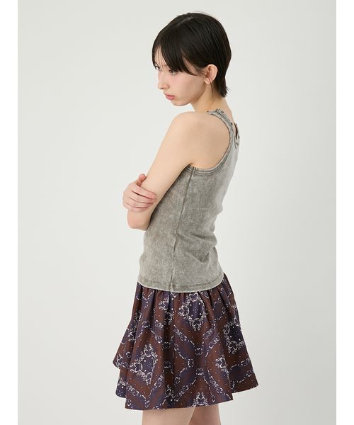 LILY BROWN(リリーブラウン)の「ステラフィットタンクトップ(タンクトップ・レディース・ブラック/ホワイト/グレー・F)」の6枚目の写真