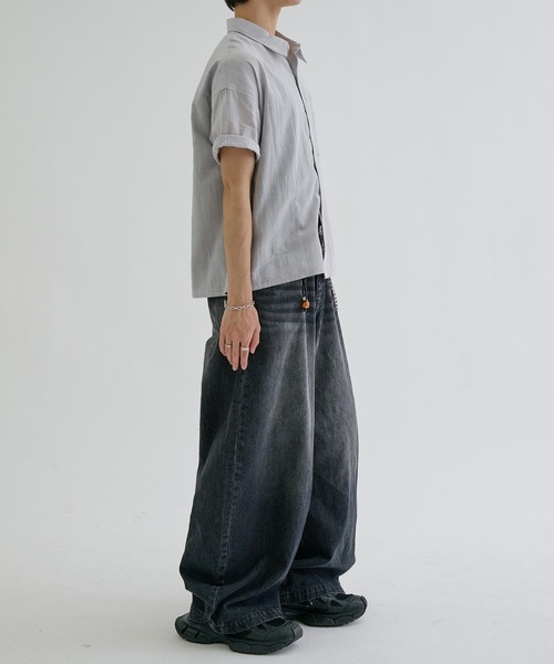 EPNK(イーピーエヌケー)の「Shadow Check Sheer Shirt / シャドーチェックシアーシャツ(シャツ/ブラウス・メンズ・ネイビー/グレー/ブラック・LARGE/MEDIUM/SMALL)」の19枚目の写真