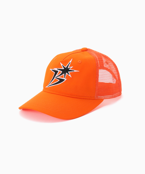 BOTT(ボット)の「BoTT / ボット B LOGO MESH BACK 5 PANEL CAP(キャップ・メンズ・オレンジ/ブラック・FREE)」の10枚目の写真
