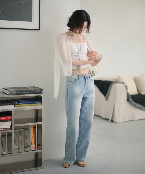 LAULEN（ローレン）の「side gather camisole / サイドギャザーキャミソール（キャミソール・レディース・アイボリー/ホワイト/ブラック・FREE）」の12枚目の写真