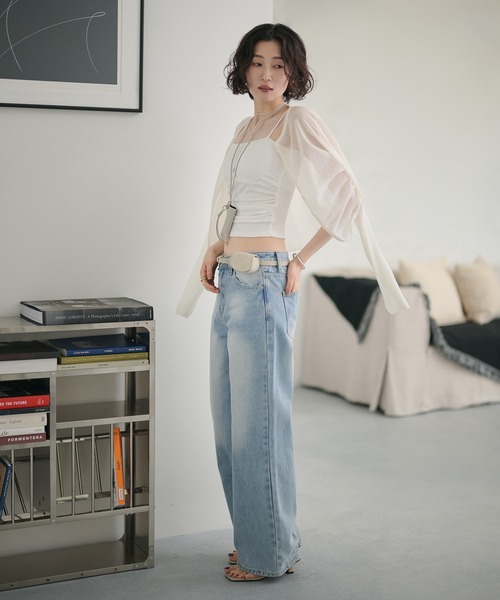 LAULEN（ローレン）の「side gather camisole / サイドギャザーキャミソール（キャミソール・レディース・アイボリー/ホワイト/ブラック・FREE）」の13枚目の写真