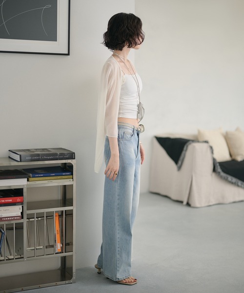 LAULEN（ローレン）の「side gather camisole / サイドギャザーキャミソール（キャミソール・レディース・アイボリー/ホワイト/ブラック・FREE）」の15枚目の写真