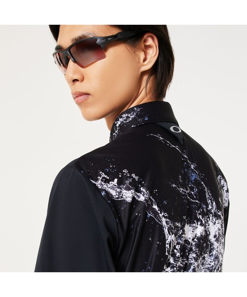 OAKLEY(オークリー)の「オークリーSKULL WATER BALLET SHIRT ポロシャツゴルフメンズ/ゴルフ/吸汗速乾/OAKLEY(ポロシャツ・メンズ・ブラック・M/L/S)」の7枚目の写真