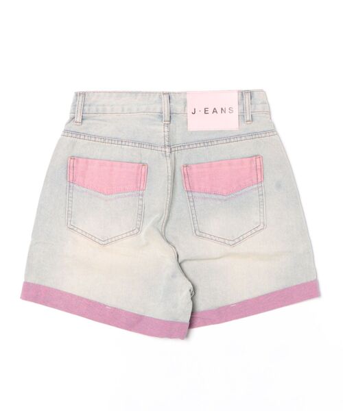 WESTSEA（ウエストシー）の「ピンクレイヤード ダメージデニムショートパンツ（デニムパンツ・レディース・ブルー/ブルー系その他・S/M/L）」の4枚目の写真
