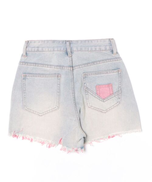 WESTSEA（ウエストシー）の「ピンクレイヤード ダメージデニムショートパンツ（デニムパンツ・レディース・ブルー/ブルー系その他・S/M/L）」の3枚目の写真