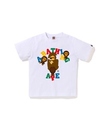 A BATHING APE | MULTI COLOR TEXT COLLEGE MILO TEE(Tシャツ/カットソー)
