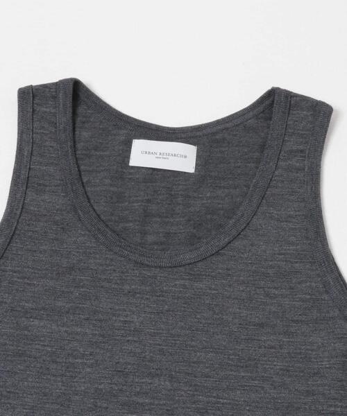 URBAN RESEARCH(アーバンリサーチ)の「new basic WASHABLE MERINO WOOL TANK(タンクトップ・メンズ・ネイビー/チャコールグレー/ブラック・X-LARGE/LARGE/MEDIUM)」の5枚目の写真