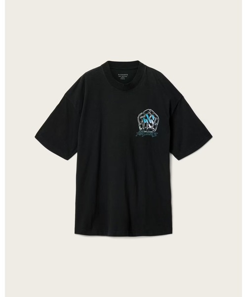 ALLSAINTS(オールセインツ)の「AFFIX SHORT SLEEVE OVERSIZED T-SHIRT | AFFIX 半袖 オーバーサイズ Tシャツ(Tシャツ/カットソー・メンズ・ブラック・M/L/S/XS)」の3枚目の写真