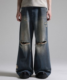 GRANCY（グランシー）の「【GRANCY】Rifted Slash Buggy Denim Pants / リフテッドスラッシュバギーデニムパンツ（デニムパンツ）」