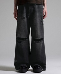 GRANCY（グランシー）の「【GRANCY】Rifted Slash Buggy Denim Pants / リフテッドスラッシュバギーデニムパンツ（デニムパンツ）」
