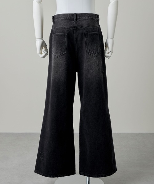 GRANCY(グランシー)の「【GRANCY】Rifted Slash Buggy Denim Pants / リフテッドスラッシュバギーデニムパンツ(デニムパンツ・メンズ・ブルー/ブラック・S/M/L)」の14枚目の写真