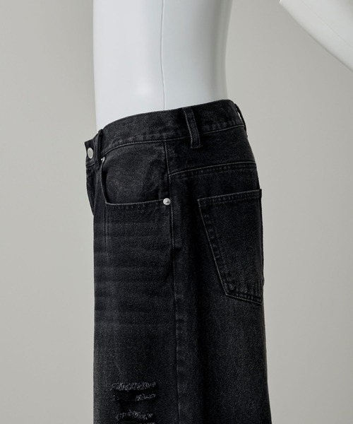 GRANCY(グランシー)の「【GRANCY】Rifted Slash Buggy Denim Pants / リフテッドスラッシュバギーデニムパンツ(デニムパンツ・メンズ・ブルー/ブラック・S/M/L)」の16枚目の写真