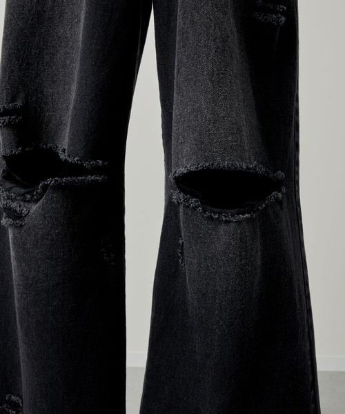 GRANCY(グランシー)の「【GRANCY】Rifted Slash Buggy Denim Pants / リフテッドスラッシュバギーデニムパンツ(デニムパンツ・メンズ・ブルー/ブラック・S/M/L)」の18枚目の写真