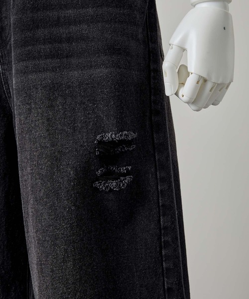 GRANCY(グランシー)の「【GRANCY】Rifted Slash Buggy Denim Pants / リフテッドスラッシュバギーデニムパンツ(デニムパンツ・メンズ・ブルー/ブラック・S/M/L)」の20枚目の写真