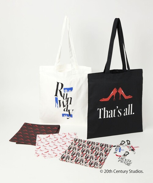 BEAUTY&YOUTH UNITED ARROWS(ビューティーアンドユースユナイテッドアローズ)の「【別注】<プラダを着た悪魔2>ロゴ トートバッグ(トートバッグ・レディース・ホワイト/ブラック・FREE)」の8枚目の写真