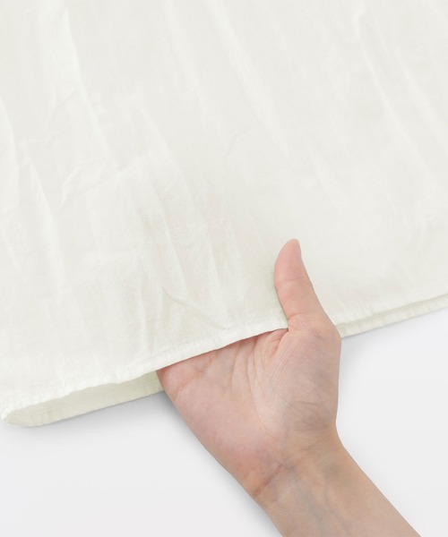 無印良品(ムジルシリョウヒン)の「婦人 不揃い楊柳 イージースカートパンツ(その他パンツ・レディース・ブラック/オフホワイト/ブルー/ダークネイビー・S-M/L-XL)」の9枚目の写真
