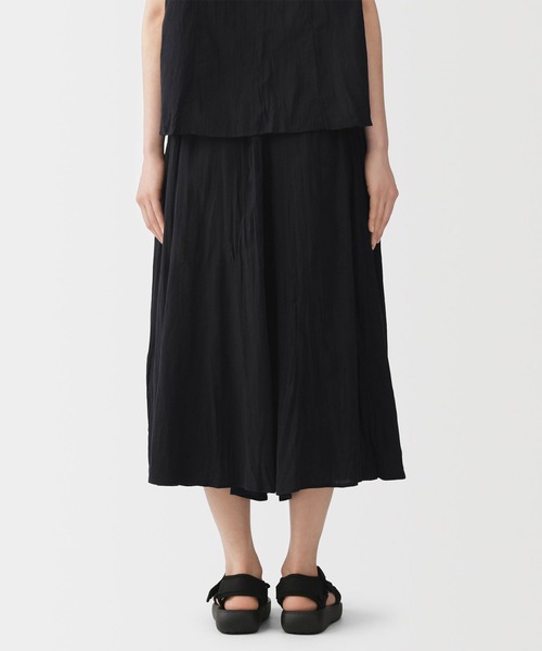 無印良品(ムジルシリョウヒン)の「婦人 不揃い楊柳 イージースカートパンツ(その他パンツ・レディース・ブラック/オフホワイト/ブルー/ダークネイビー・S-M/L-XL)」の13枚目の写真