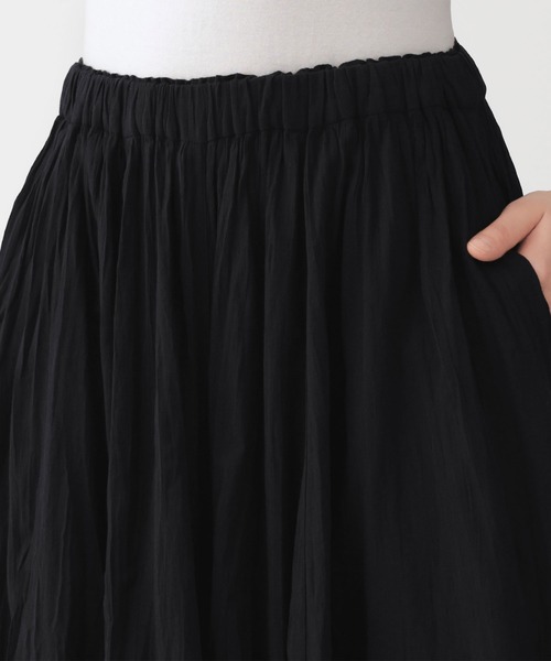 無印良品(ムジルシリョウヒン)の「婦人 不揃い楊柳 イージースカートパンツ(その他パンツ・レディース・ブラック/オフホワイト/ブルー/ダークネイビー・S-M/L-XL)」の14枚目の写真